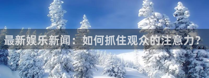最新娱乐新闻：如何抓住观众的注意力？